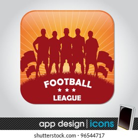 soccer and sports app icon for mobile devices