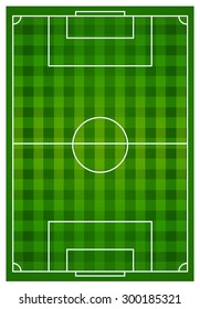 Soccer sports field with lines illustration