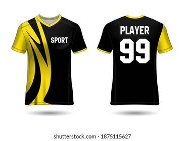 Soccer Sports Jersey Design Template for Team Uniforms Vector