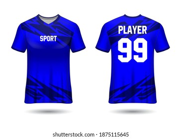 Soccer Sports Jersey Design Template for Team Uniforms Vector