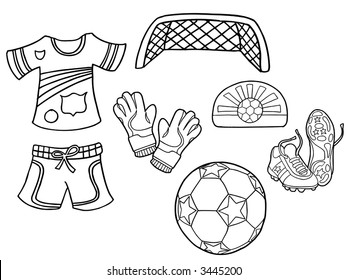 Soccer Sports Vector Elements