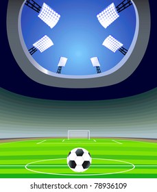Soccer stadium.