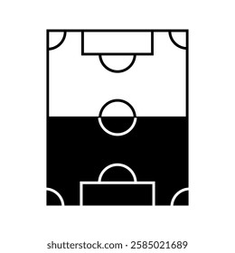 Soccer stadium linear icon. Play football with team.