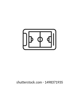 Soccer stadium vector icon. Football arena sign. Trendy Flat style for graphic design, Web site, UI. EPS10.  Vector illustration