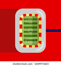 soccer stadium vector illustration