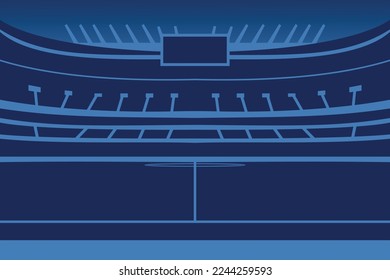 Soccer stadiums buildings. stadium line drawing illustration vector. Football stadium sketch vector