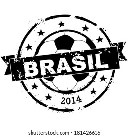 Soccer stamp Brasil