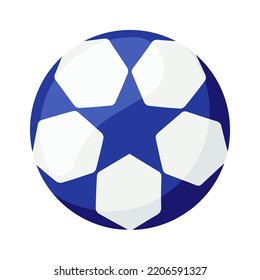 Soccer star pattern ball Sports icon. Vector illustration