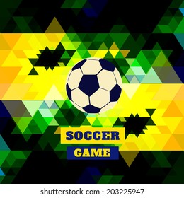 soccer style vector game illustration