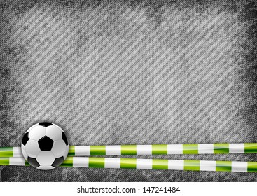 soccer symbol on the grey background