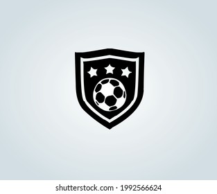 Soccer symbolic object in abstract icon for illustration