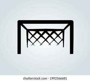 Soccer symbolic object in abstract icon for illustration