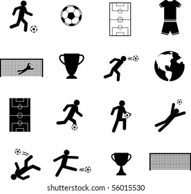 soccer symbols set