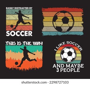 Soccer T shirt Design Bundle, vintage Soccer T shirt  design, Football shirt, Soccer typography T shirt design Collection