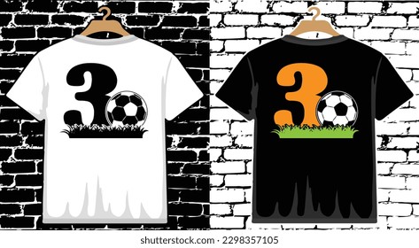 Fußball-T-Shirt-Design, Vektor-Fußball-T-Shirt-Design, Football-Shirt, Fußball-Typografie-T-Shirt-Design