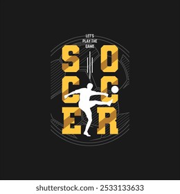 soccer t shirt print. graphic tees vector illustration design and other uses