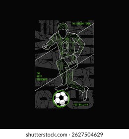soccer t shirt print. graphic tees vector illustration design and other uses
