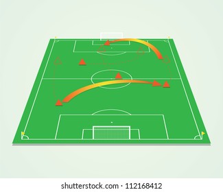 Soccer tactic table perspective