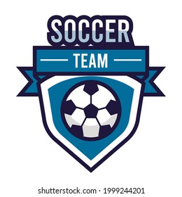 equipo de fútbol con emblema de globo
