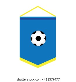 soccer team banner flag-vector