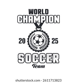 Soccer team champion vector design monochrome