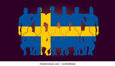 soccer team line up vector design  wallpaper 