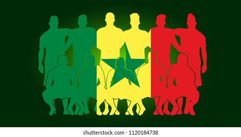 soccer team line up vector design  wallpaper 