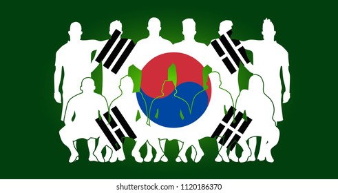 soccer team line up vector design  wallpaper 