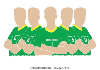 Equipo de fútbol y logotipo del equipo de fútbol