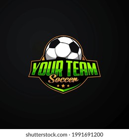 Soccer team logo design. football logo