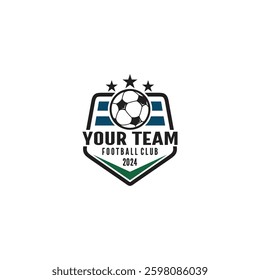 Soccer team logo design vector