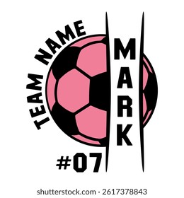 Soccer Team Logo with Number