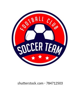 Soccer Team Logo Vector Template Design