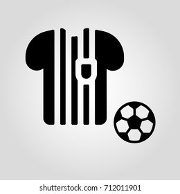 Soccer team or referee uniform icon