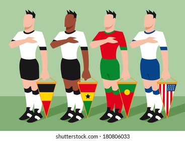 Soccer Teams with National Emblems