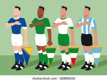 Soccer Teams with National Emblems