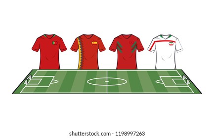 Soccer teams tshirts