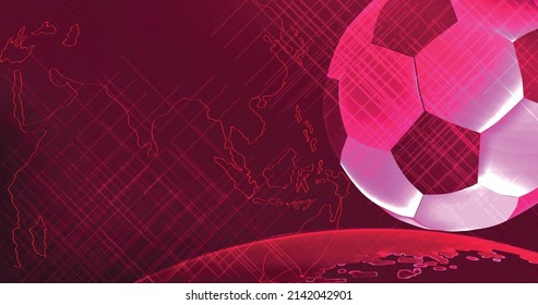 Soccer template background. Vector illustration