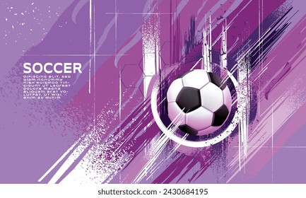 Soccer Template design , Football banner, Sport layout design, Purple Theme, vector ,abstract background