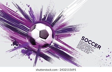 Soccer Template design , Football banner, Sport layout design, Purple Theme, vector ,abstract background