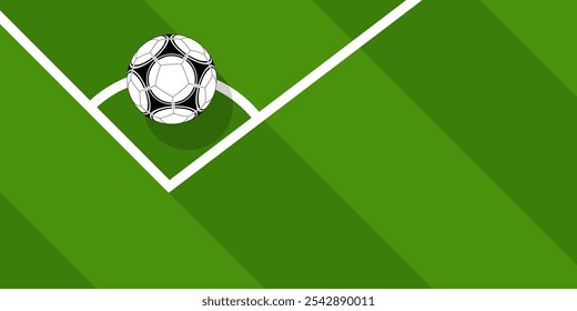 Soccer Template design , Football banner, Sport layout design, Green Theme, vector illustration