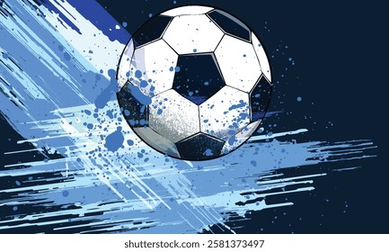Soccer Template design , Football banner, Sport layout design, Blue Theme