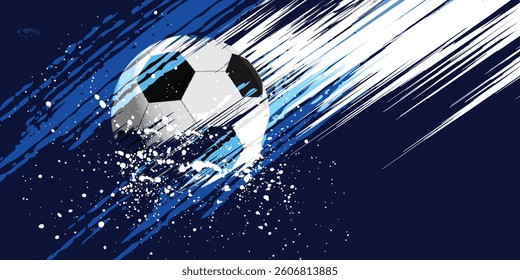 Soccer Template design , Football banner, Sport layout design, Blue Theme modern pattern.