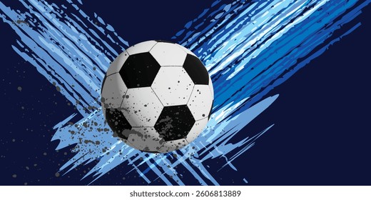 Soccer Template design , Football banner, Sport layout design, Blue Theme modern pattern.