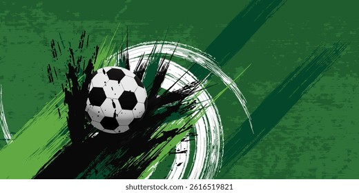 Soccer Template design , Football banner, Sport layout design, Green Theme, vector illustration ,abstract background