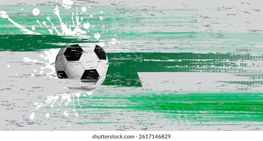 Soccer Template design , Football banner, Sport layout design, green Theme, banner.  vector illustration