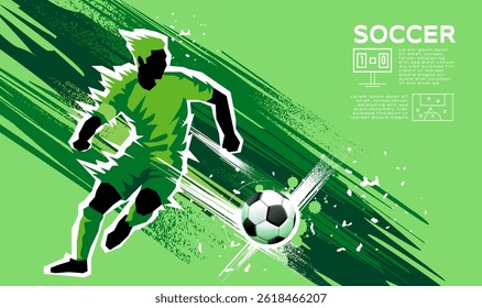 soccer template, football layout, texture background