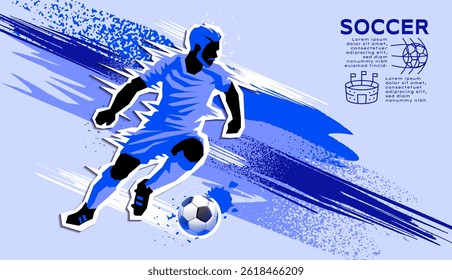 soccer template, football layout, texture background