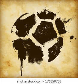 Plantilla de fútbol - apta para carteles, folletos, pancartas, insignias, etiquetas, fondos de pantalla, diseño web, publicidad, publicidad o cualquier marca.