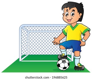 Fußball-Titelbild 1 - eps10, Vektorgrafik.